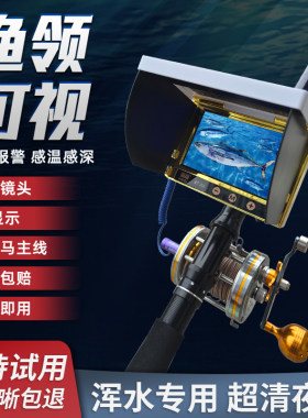 可视锚鱼竿全套感温感深防水探鱼器套装夜视超清浑水钓鱼锚鱼神器
