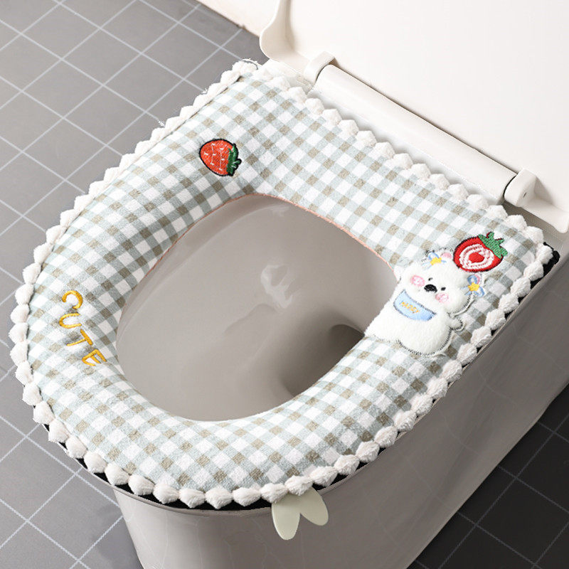 马桶坐垫四季通用拉链全包座便坐便套家用防水马桶秋季保暖马桶垫