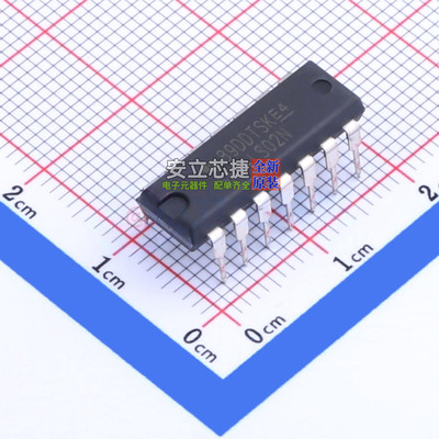 逻辑门 SN74LS02N PDIP-14 TI/德州 电子元器件配单全新原装