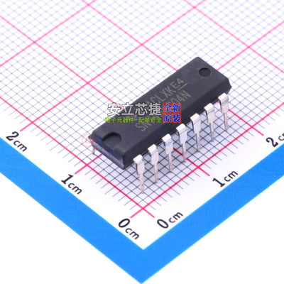 反相器 SN74AHC04N PDIP-14 TI/德州 电子元器件配单全新原装