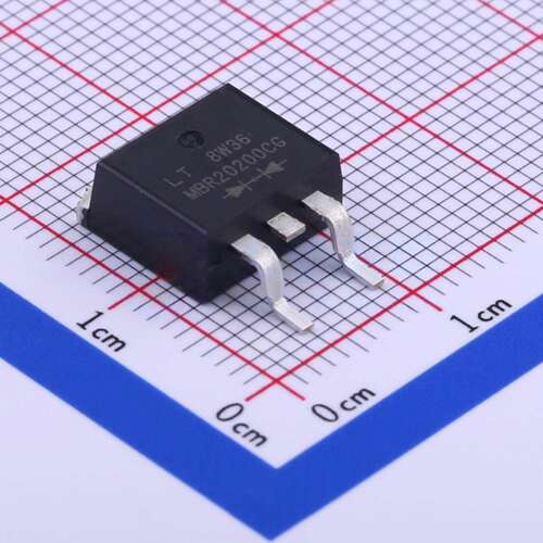 肖特基二极管 MBR20200CG D2PAK DIODES(美台) 电子元件全新原装