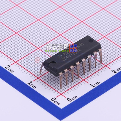 逻辑门 CD4572UBE PDIP-16 TI/德州 电子元器件配单全新原装