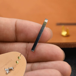 开2mm一字缝斩齿 辅助打孔工具手工diy皮革皮艺成人锤子 爪钉安装