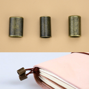 弹力绳结尾扣 笔记本吊钟合金吊扣锁扣复古风装饰扣手工diy手账tn