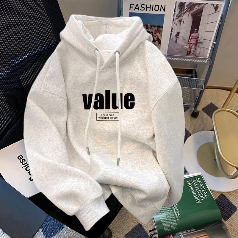 秋冬季新款中大儿童宽松连帽卫衣