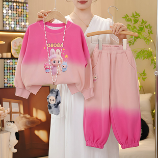 女童套装2026新款洋气儿童春秋款卫衣两件套中大童女孩秋季衣服潮