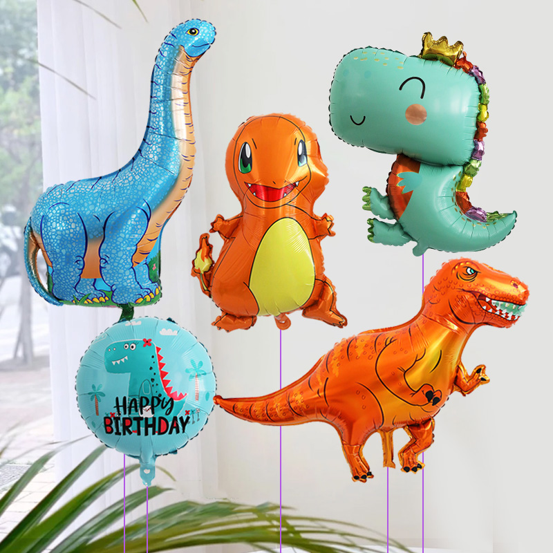 卡通动物飘空氦气球婴儿绑腿玩具