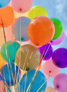 10寸亚光加厚进口乳胶气球 飘空气球 造型装饰