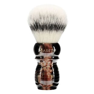 预售MASETO西斯廷26mm高端进口EVO合成纤维丝剃须刷起泡刷 送支架