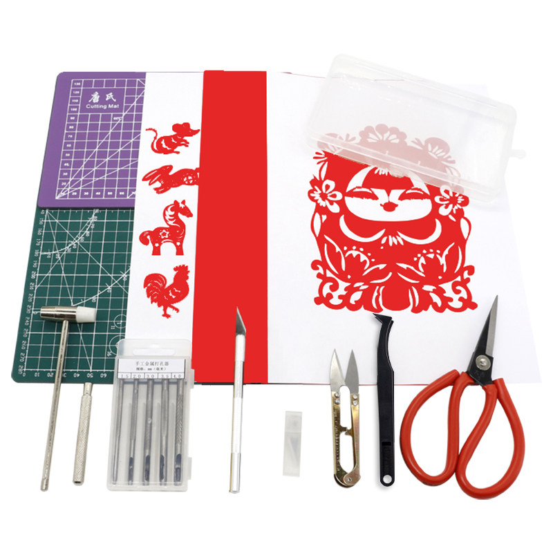 刻纸工具工具套装初学手工雕刻刀垫板刻板专用纸学生专业剪刀