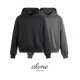 「alone」Boxy Hoodie高端重磅基础反线卫衣拼接廓形连帽cleanfit