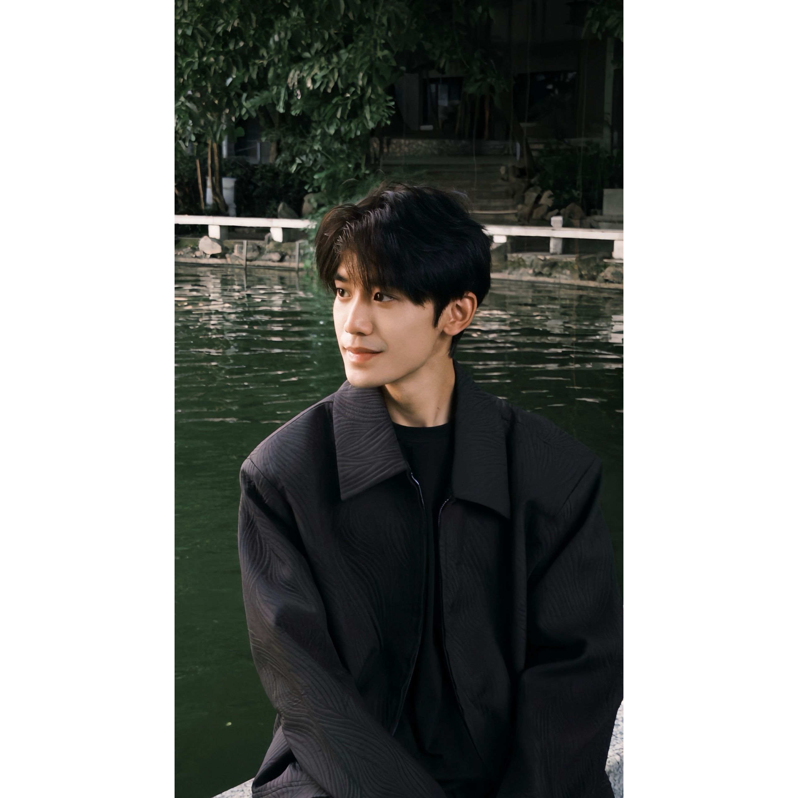 「alone」“藤蔓”立体肌理纹路秋冬拉链薄垫肩夹克外套cleanfit