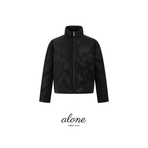 alone霸道冬款雾面爆裂肌理棉服
