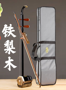 敦煌牌二胡一级铁梨木送琴盒配件