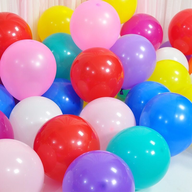 10寸加厚圆形亚光乳胶气球结婚派对生日宝宝百日宴场景布置