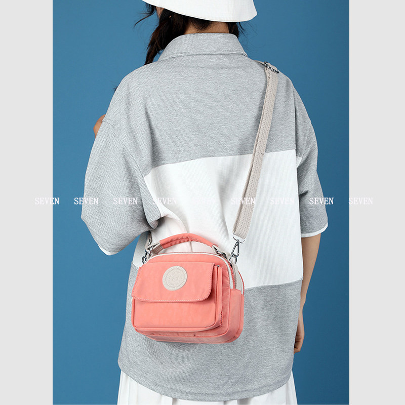 Fox Package/女士时尚潮流迷你粉色手提斜挎单肩包日系简约防泼水