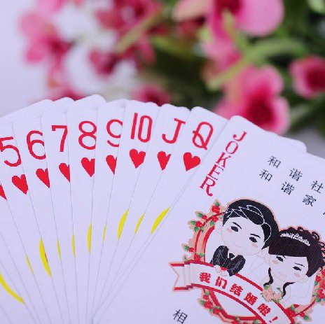 人物类情人节礼物定做个性照片纪念扑克diy赠送朋友创意生日