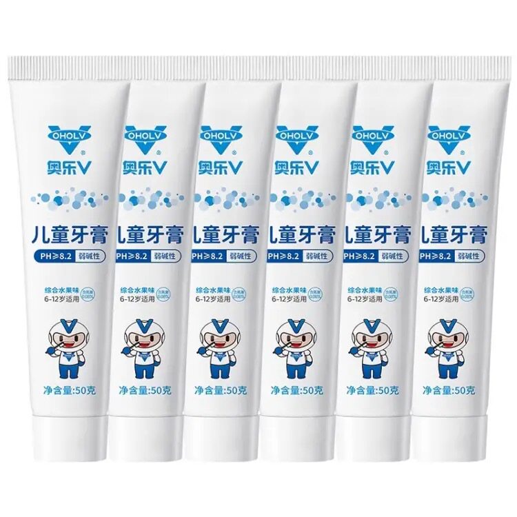奥乐V1-6-14岁儿童护牙剂防蛀含氟去牙黑黄牙菌斑医生推荐