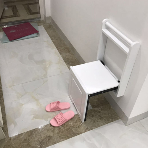 折叠玄关隐形挂墙式入户换鞋凳