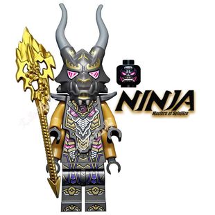 LE高积木幻影忍者人仔水晶之王黄金武器复仇小兵人偶拼装便宜玩具