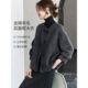 沫晗依美时髦显白连肩袖 保暖毛呢外套女 羊毛双面呢大衣26春冬新款