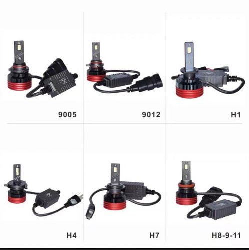 汽车led大灯泡超亮12V前大灯H1H7H4远近光灯远近一体