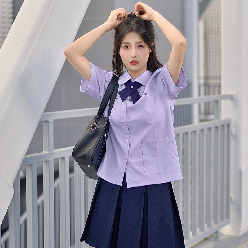 泰国校服jk制服套装原创泰式学生装禁忌女孩毕业班服学院风高中生