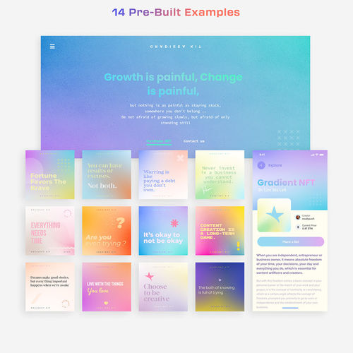 Web3渐变背景45个渐变背景的集合Figma、Sketch 、 PSD、jpg格式