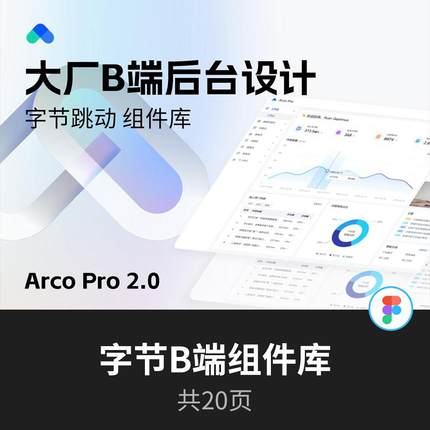 大厂B端后台界面设计 | 字节B端Figma组件库
