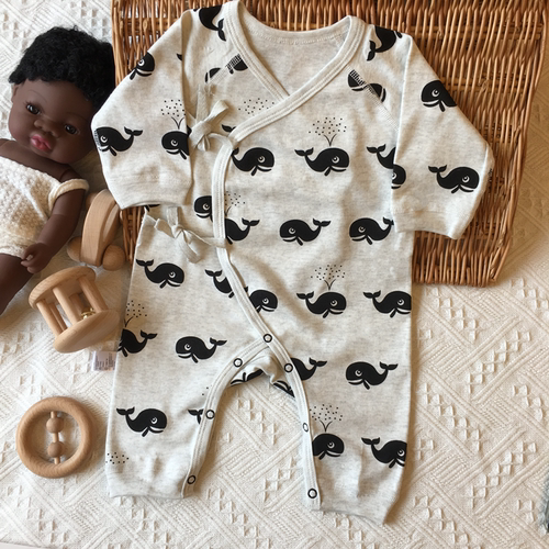 纯棉婴儿连体衣爬服长袖春秋