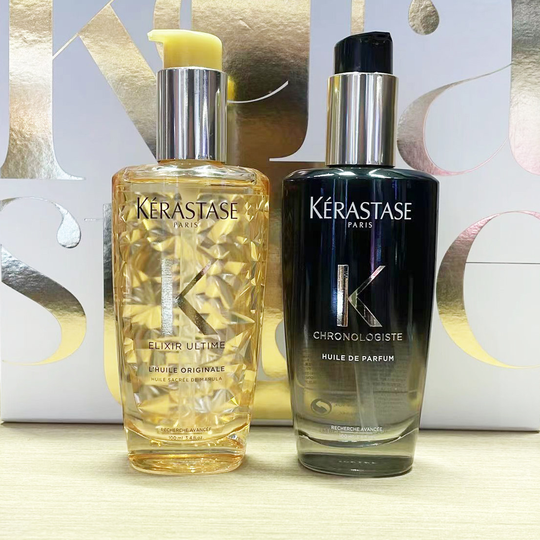 【到25年2月】原装进口 卡诗黑钻鱼子酱/黄金护发精油发油100ml