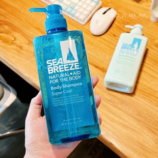 BREEZE海帆沐浴露600ml男士 款 资生堂SEA 日本本土版 冰爽冷感