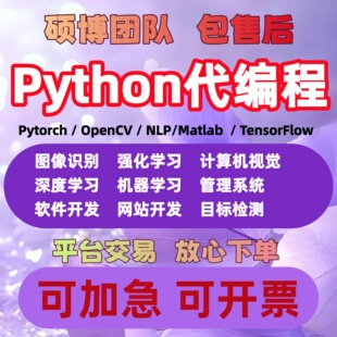python程序深度学习机器图像处理接单代码指导调试
