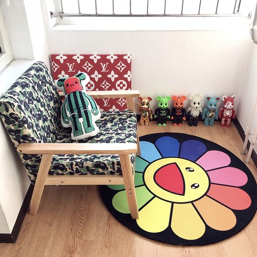 日式风小户型工作室宿舍实木沙发