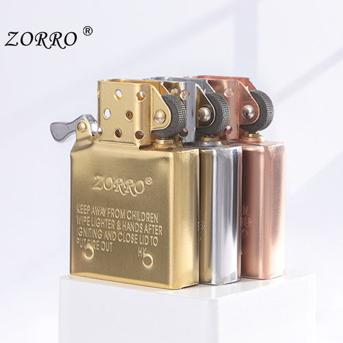正品佐罗Zorro煤油打火机内胆通用902不锈钢原铜原装通用机芯配件