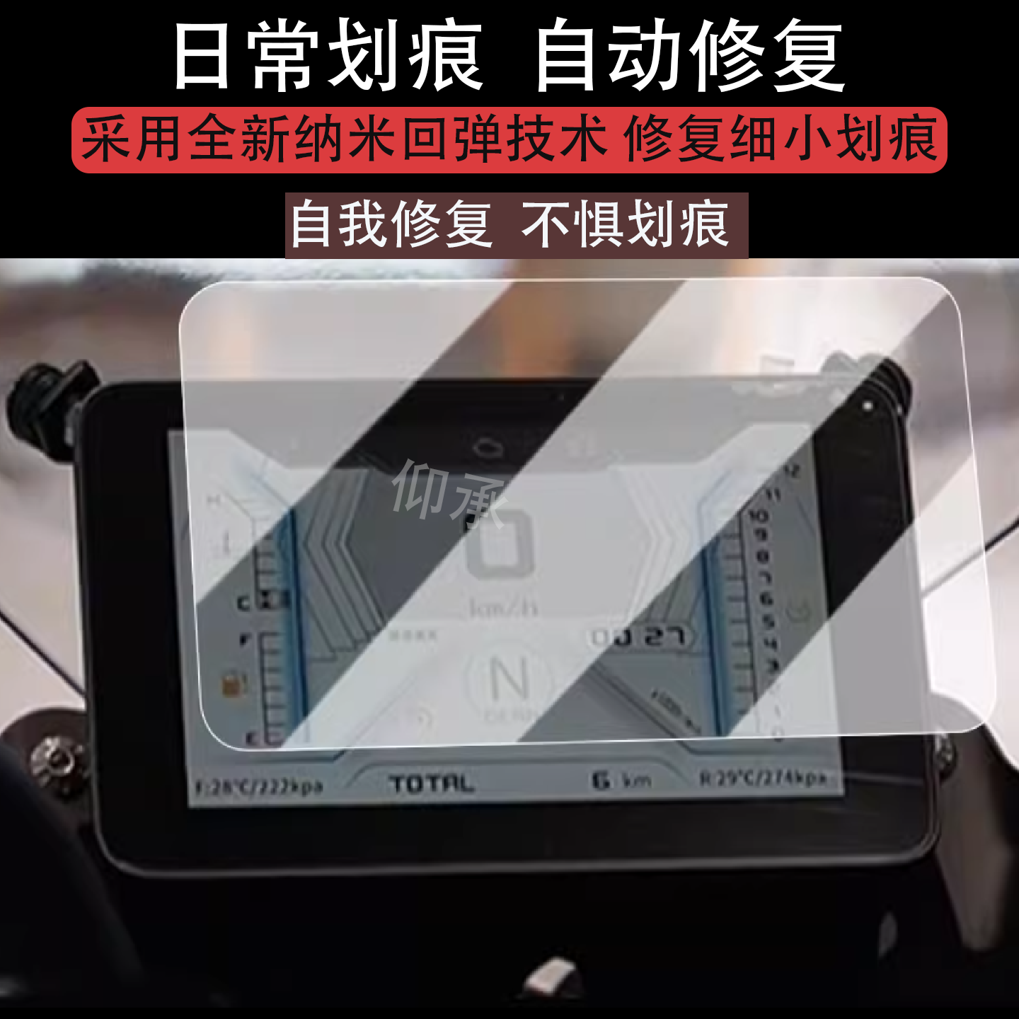 适用25款贝纳利trk702x越野版仪表钢化膜TRK702X澎湃版膜TRK702