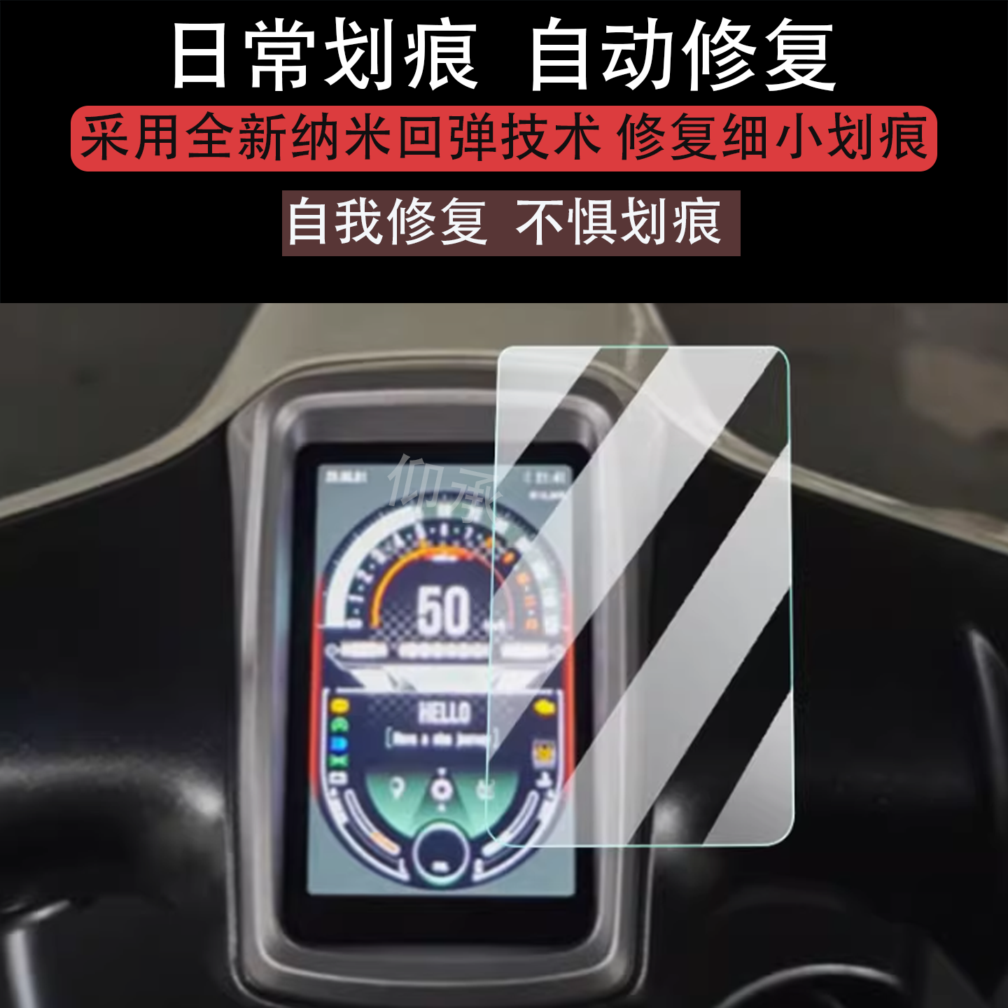 适用于维多利亚150小V仪表膜25款摩托车150小V液晶屏贴膜非钢化膜