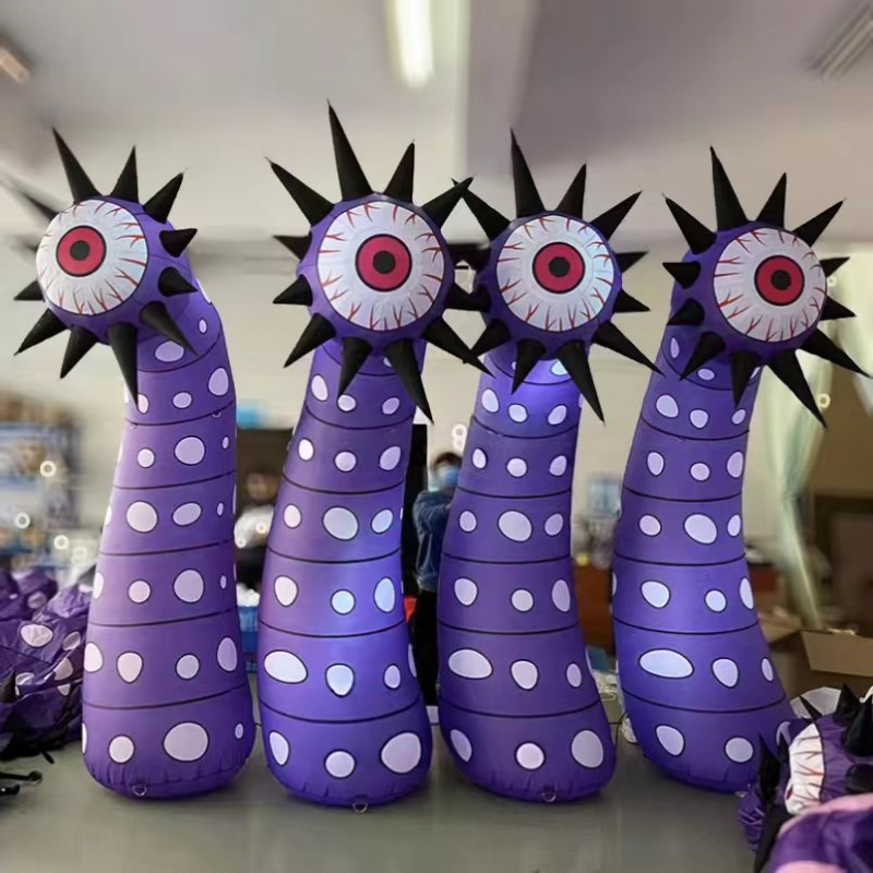 定制充气眼球管创意气模眼睛模型搞怪街头艺术装饰商场美陈摆件