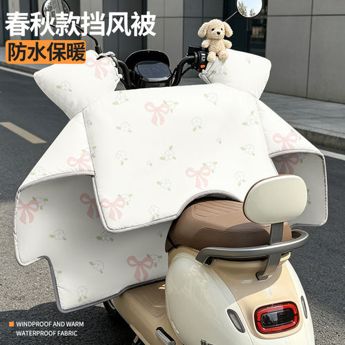2026新款春秋电动车挡风被四季双面防水防风电瓶车防晒冬厚挡风被