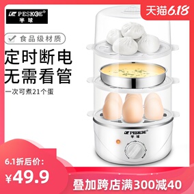 半球煮蛋器自动断电小型家用蒸蛋机定时多功能蒸蛋器宿舍早餐神器