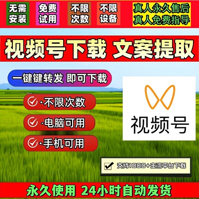 视频号下载工具公众号视频视频去水印轻松上手pad系统内容mac软件