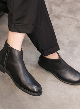 帕达索2023新款切尔西靴秋冬男士真皮马丁靴英伦风百搭短靴221106