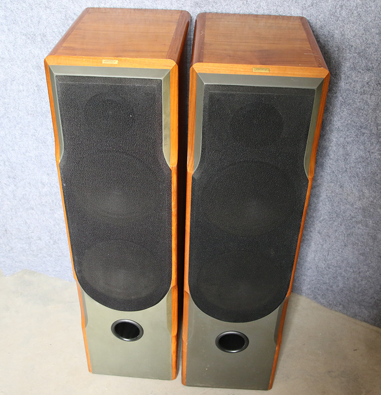 丹麦原装尊尼音箱 janey ja-166二手音箱大落地箱实木贴皮 hifi箱
