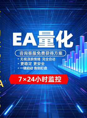 新MT4MT5全自动EA量化定制源码黄金量化多种策略一键启动收益稳定