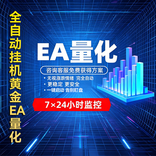 新MT4MT5全自动EA量化定制源码黄金量化多种策略一键启动收益稳定 - 封面