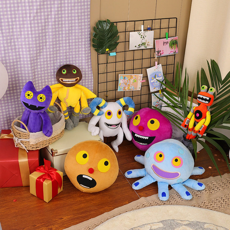 跨境wubbox plush my singing monsters怪兽合唱团机器人毛绒玩具