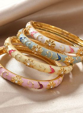 首饰故宫老北京时尚云锦珐琅同款