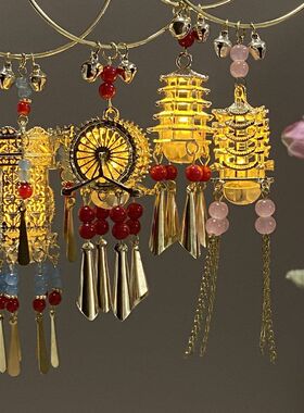 发光古风日常手环铃铛汉服手串