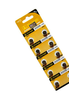 天球纽扣电池AG3/LR41/726/384温度计电子表称发光耳勺小电池392