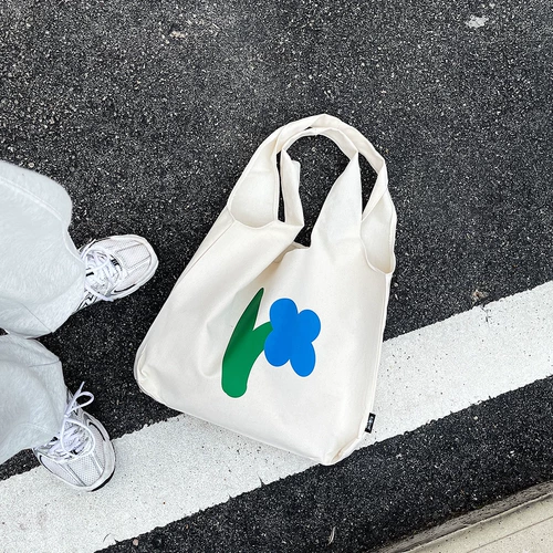 Оригинальная вместительная и большая сумка на одно плечо, японский летний шоппер, в цветочек